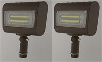 Lot of 2 RAB Compact LED Flood Lights - NEW $130