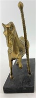 Cast brass carousel horse                (700)