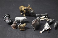 Antique Miniature Lead Animal Figures