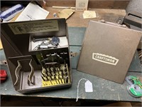 Metal Crafsman Storage Box and Drill Bits