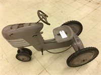 Grey Metal Pedal Tractor