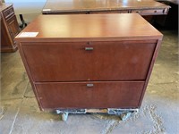 OFS Cherry Finish 2 Drawer Lateral File