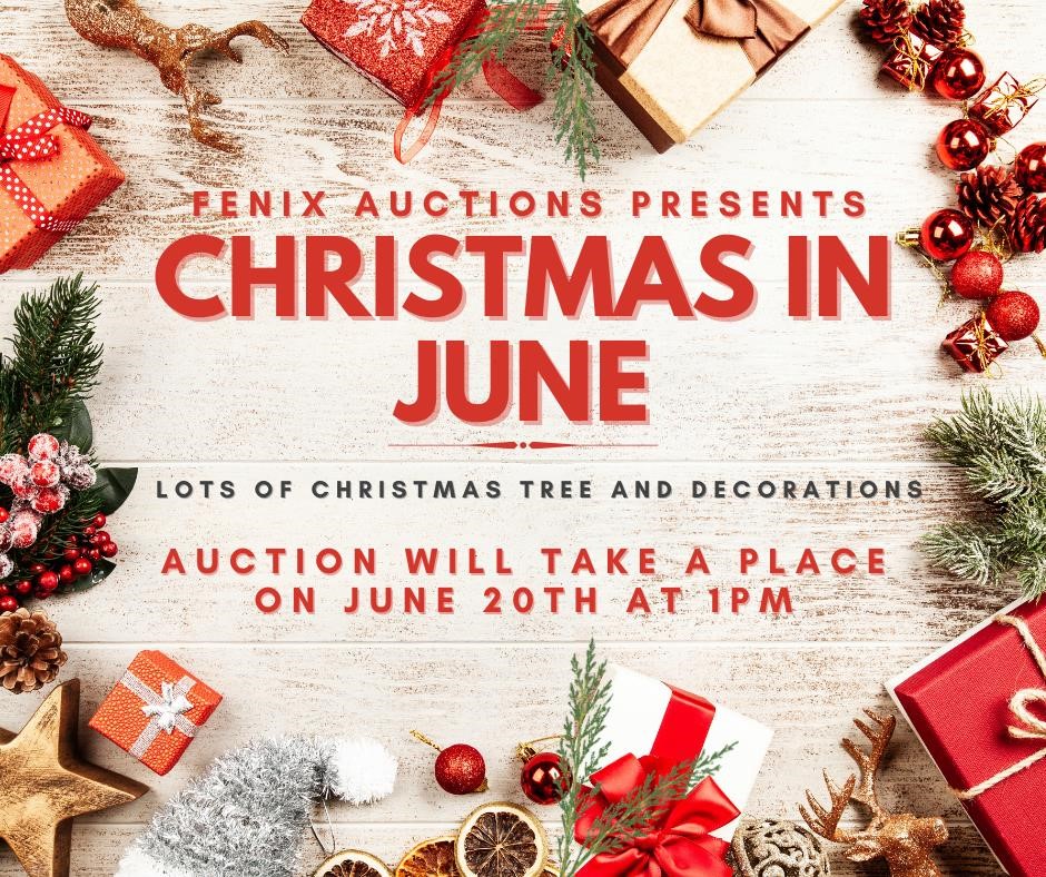Christmas in June Fenix Auctions- Thursday June 20th at 1pm