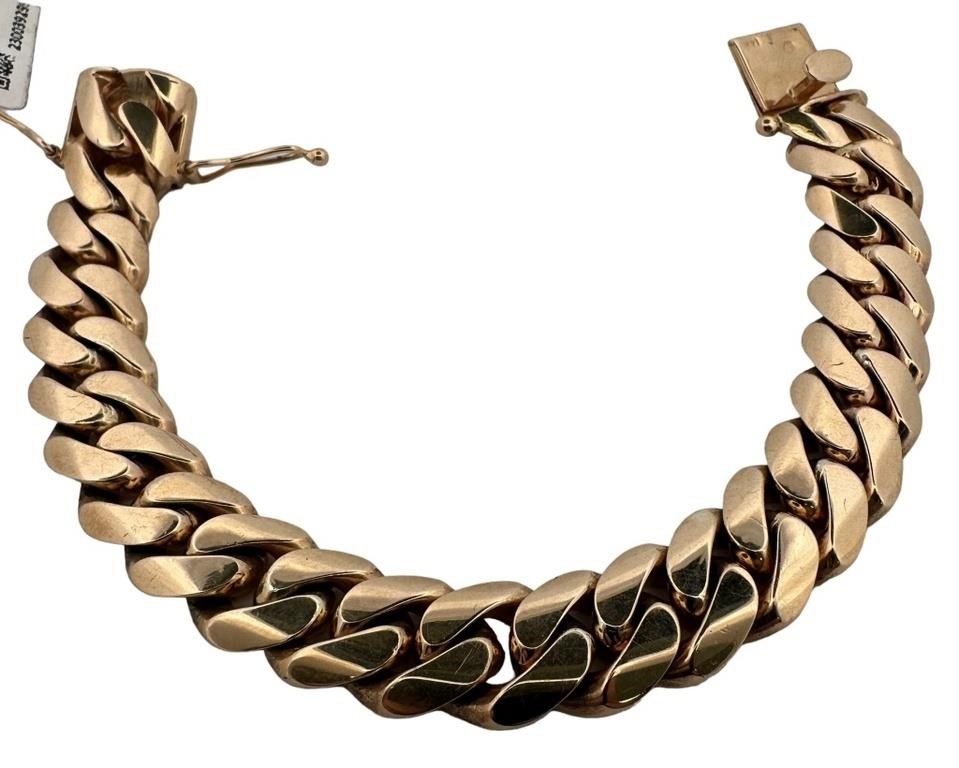 14KT Yellow Gold Men's Bracelet