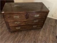 Oak dresser / chest/ brass handles