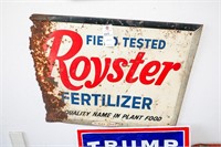 Royster Fertilizer Tin Sign - Approx. 30" x 23"