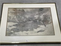 Framed Print, Winter Harmony By John Henry