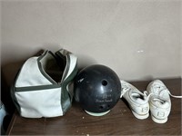 Womens bowling ball and Bowling Shoes