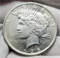 1925 Peace Silver Dollar