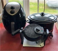 Air Fryer,Crock Pot, Waffle Maker