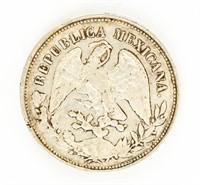 Coin 1902 8 Reales Mexico Libertad Silver Coin-VF