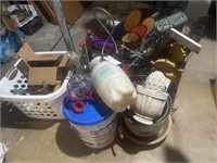 Lot of Assorted Lawn Items Including Decorations,