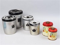 Vintage West Bend and Other Metal Canisters