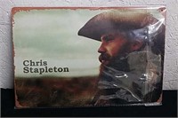 12x8-in Chris Stapleton metal sign