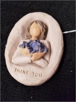 Willow Tree thank you plaque 4-in
