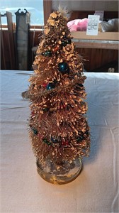 12” Christmas Tree and 24 2” Mercury Glass Bulbs.