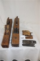 2 EARLY BLOCK PLANES (MISSING BLADES) & MISC.