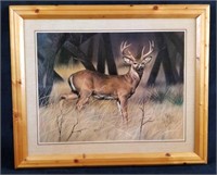 Framed Qua Nature Deer Print