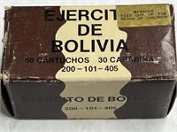 Full Box of 50 Bolivia .30 Carbine Ammo!