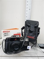 Pentax zoom 90 camera w/case, instructions