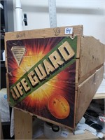 Old lifeguard Orange crate 26x12x12