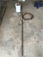 Lot of copper items and steel stakes