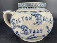 Antique Stoneware Boston Baked Bean Pot 100%