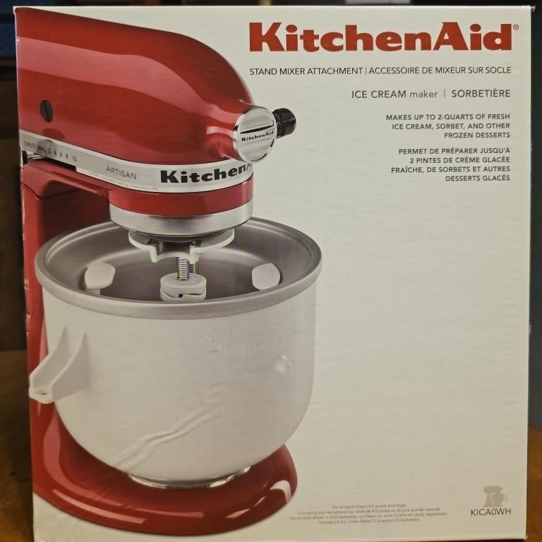 Kitchen Aid Ice Cream Maker KICA0WH