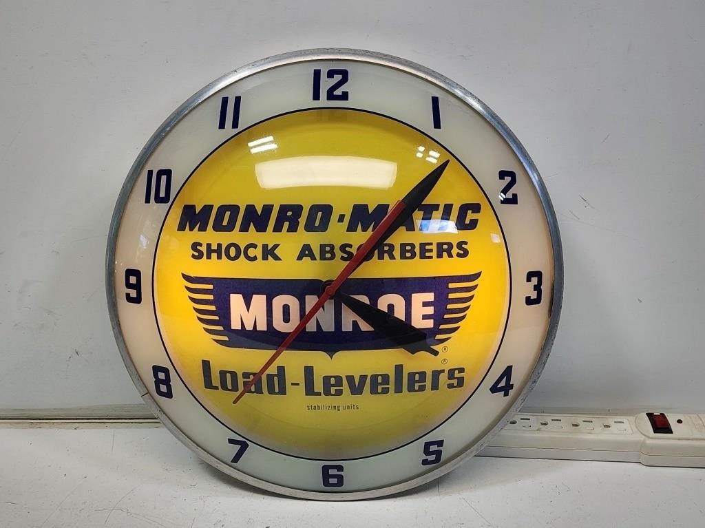 Monroe Shocks Double Bubble Clock