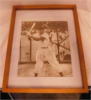 Joe Dimaggio framed print - Easton catchers