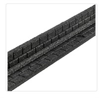 Vigoro 4 ft. Black No-Dig Rubber Landscape Edging