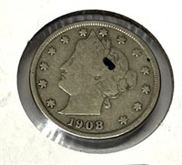 1908 Liberty Head V Nickel