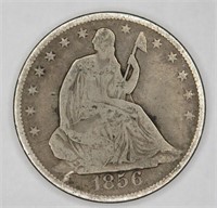 1856 Seated Liberty Half Dollar VF Grade