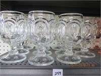 11 Clear Moon & Stars Goblets