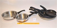 Group Lot of Skillets - some are Marked Sears