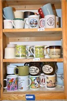 Large Group Lot of Coffee Mugs & Cups