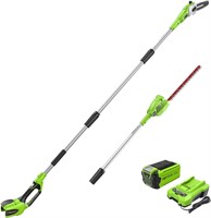 Greenworks 40V 8 Polesaw + Pole Hedge Combo