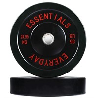 BalanceFrom Color Coded Black Olympic Bumper Plate