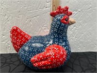 Vintage Ceramic Quilted Rooster Kimple