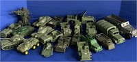 Assorted Plastic and  Rubber Army Toys