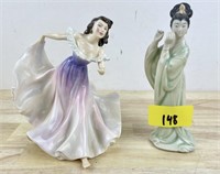 Figurines, Royal Doulton and Asian Some Damage