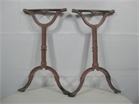 Two 29"x 18.5" Cast Iron Table Legs