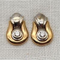 14K Gold Earrings w/ Diamonds