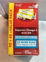 Mega red extra strength 500 mg 80 softgels