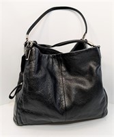 Coach Madison Leather Phoebe Black Shoulder Bag