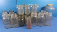 Lg Lot of Vintage Canning Jars