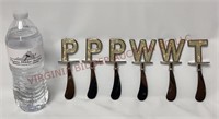 Initial P, W & T Spreaders - Lot of 6