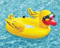 Oversized yellow duck float
