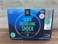 24 pack quick dissolving pool shock
