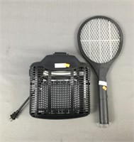 Tennis Racket Style And Hanging Bug Zappers